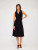 Tie Front Dress - Black 