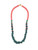 Classic Bead Necklace - Coral/Turquoise