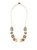 Classic Bead Necklace - White/Gray/Cork