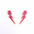Lightning Bolt Earring - Magenta/Gold