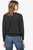 Dolman Sleeve Boatneck Sweater - Black