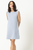 Ribbed Cap Sleeve Dress - Cornflower