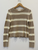 Striped Mesh Crewneck - Soft Toffee/White