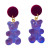 Gummy Bear Earrings - Purple