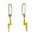 Lightening Earrings - Neon Yellow