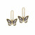 Butterfly Earrings - Black/White