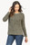 Long Sleeve Pullover Sweater - Thyme