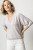 Raglan Sleeve V-Neck Sweater - Lilac