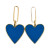 Hearts on Fire Earrings - Bright Blue