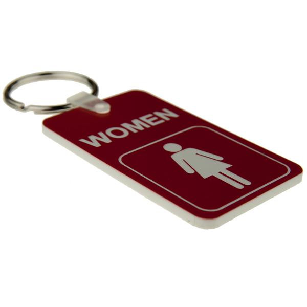 Shop for and Buy Womens Restroom Mini Engraved Key Tag at Keyring.com ...