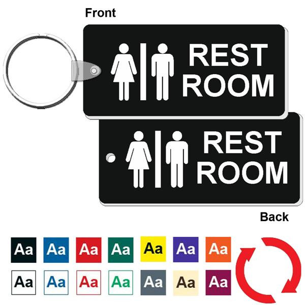 Restroom and Bathroom Key Tags