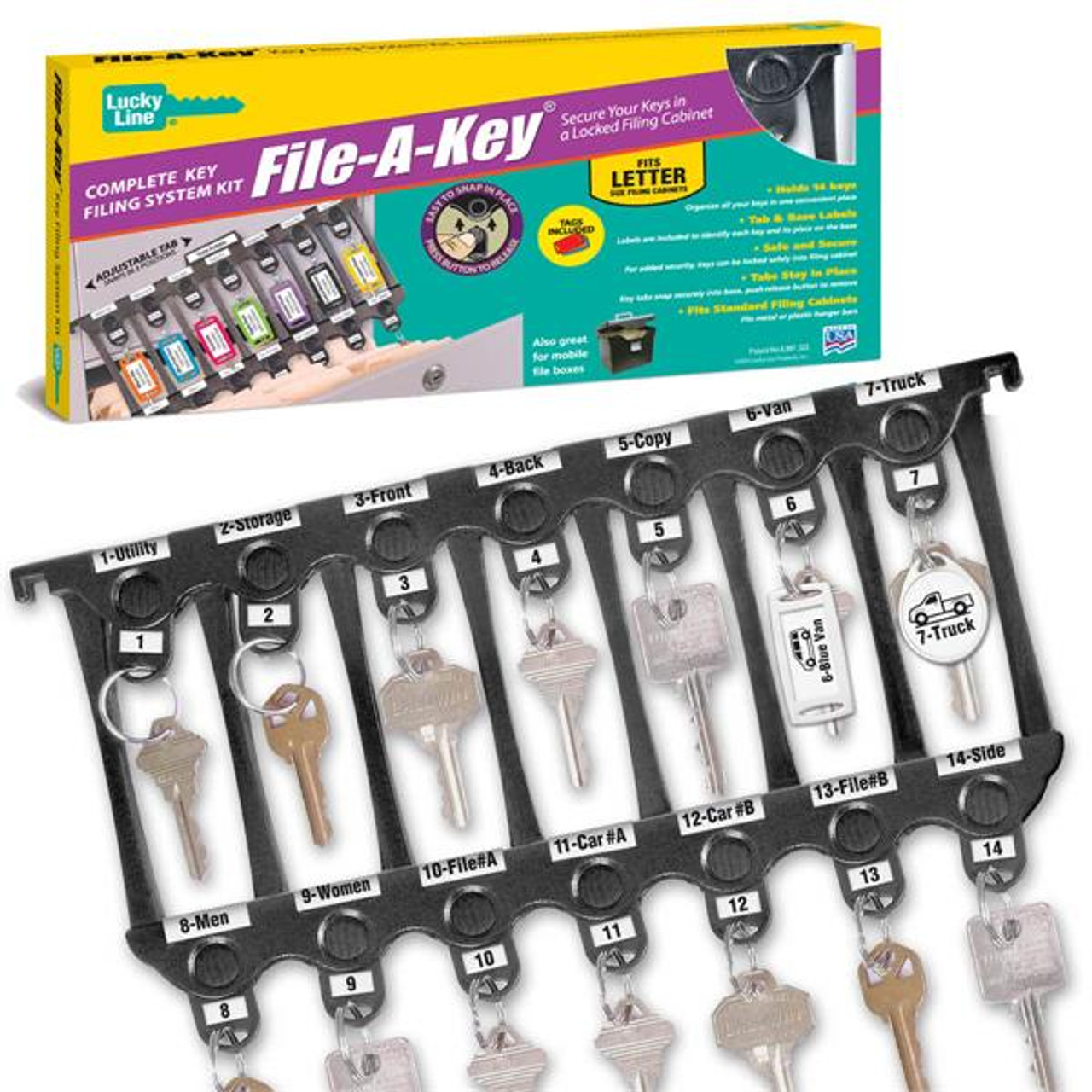 Shop for and Buy File A Key File Hanging Key Storage Rack at Large