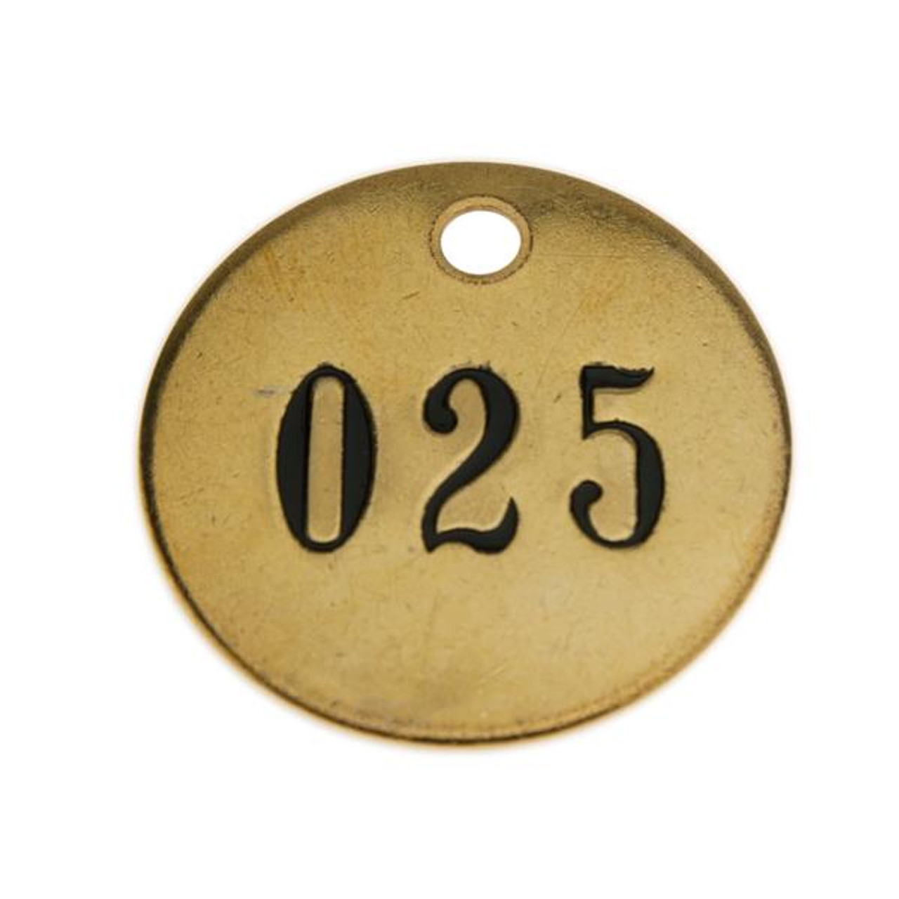 Shop for and Buy 1-1/2 Inch Round Solid Brass Tags NUMBERED .040