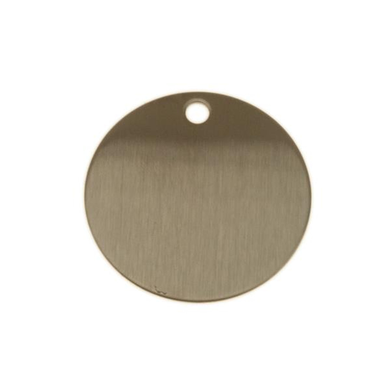Shop for and Buy Large Round Aluminum Tag 1-1/2 Inch - BLANK at