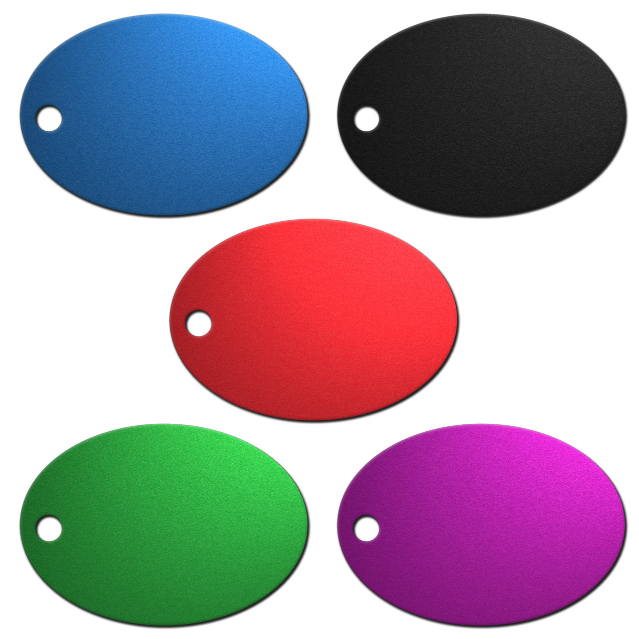 1-1/4 Anodized Aluminum Tags Blank Circle