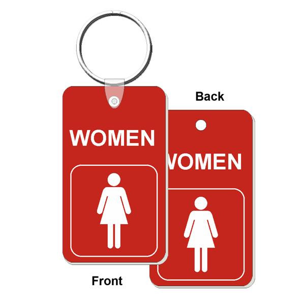 Shop for and Buy Womens Restroom Mini Double Sided Engraved Key Tag at ...