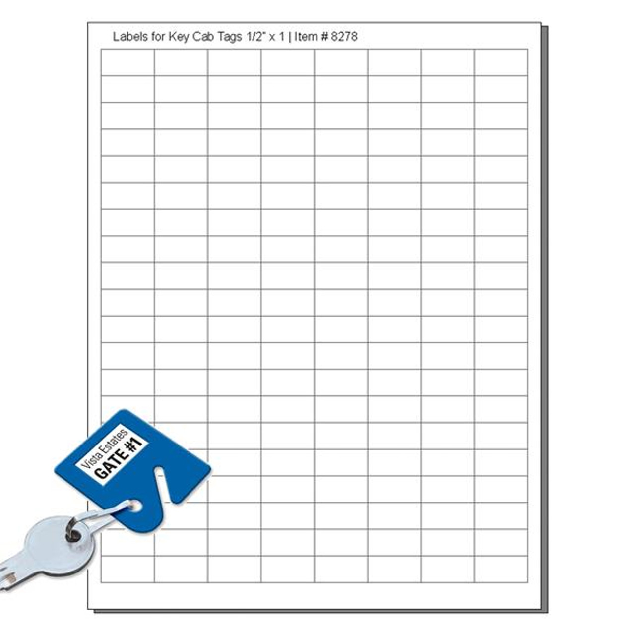 Shop for and Buy White Labels for Slotted Key Cabinet Tags 160 Labels to a  Sheet - Pack of 12 Sheets at . Large selection and bulk  discounts available.