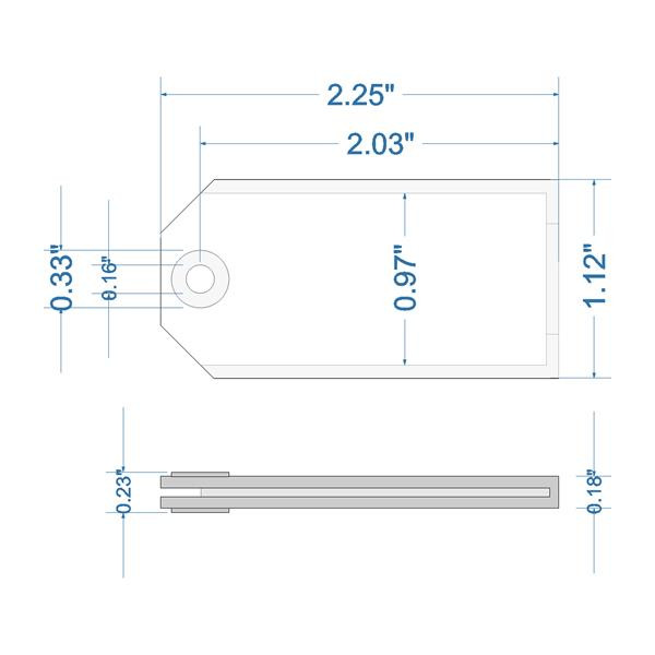 Shop for and Buy Extra Strength Large Key Tag - Bulk Clear TAG ONLY at ...