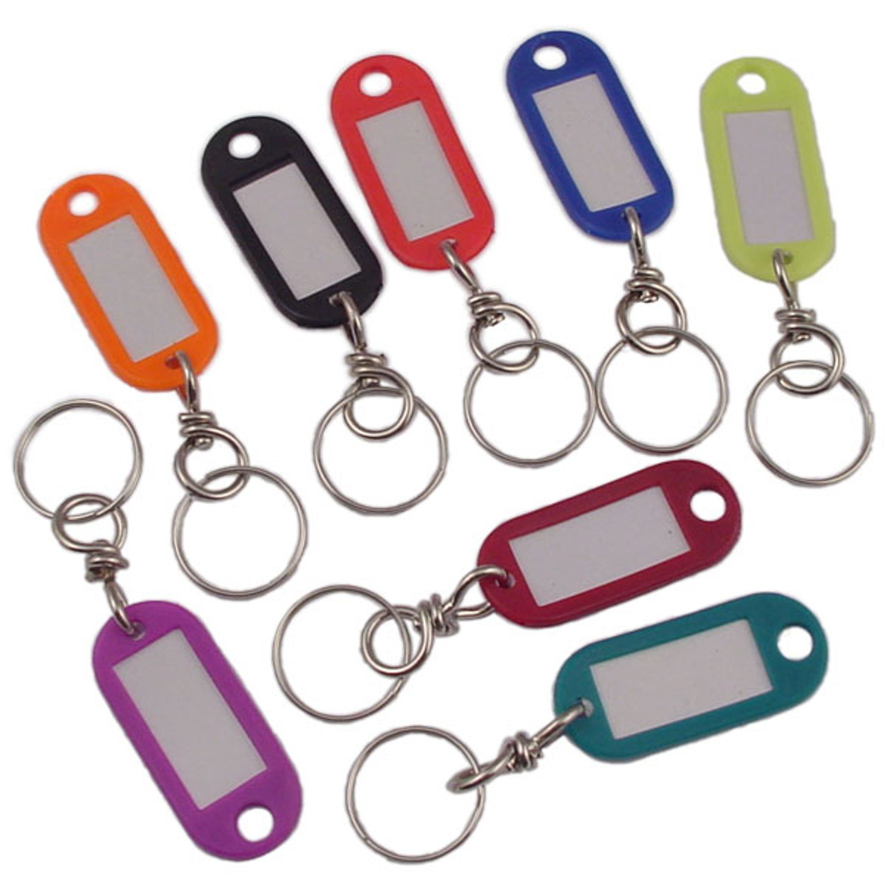 Frcolor Tag Key Name Ring Plasticid Number Label Ring Tag Tags Labels  Keychain Accessory Luggage Locker Label Chain Tags