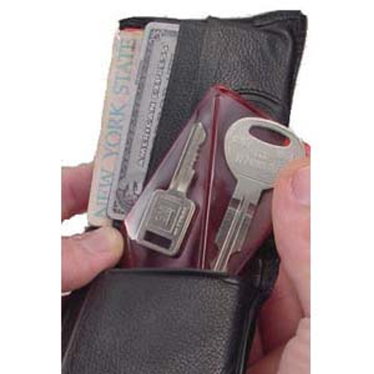 wallet with spare key holder