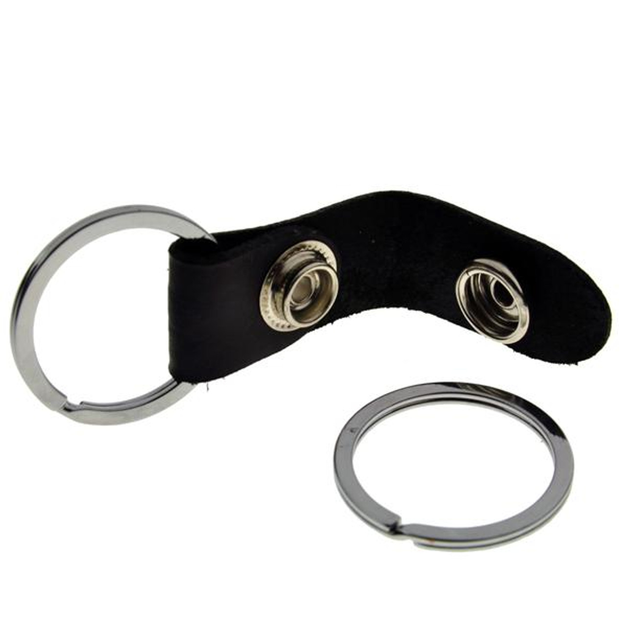 Shop for and Buy Leather Two Part Snap Open Detachable Key Holder