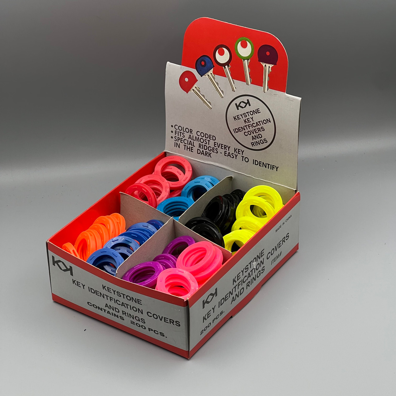 Shop for and Buy Large Key Identifier Rings / Collars 200 Box Assorted ...