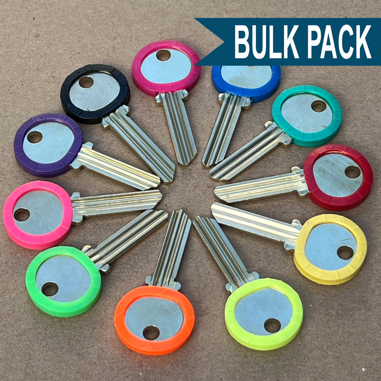 Shop for and Buy Key Identifier Ring/Collars - 50 to a Bag at Keyring ...