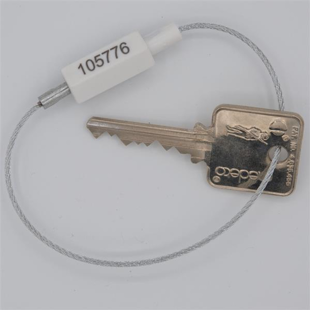 Push-Lock Permanent Cable Key Ring