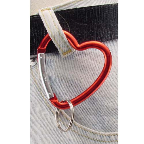 Shop for and Buy Heart Shape Carabiner Clip Keychain - Bulk