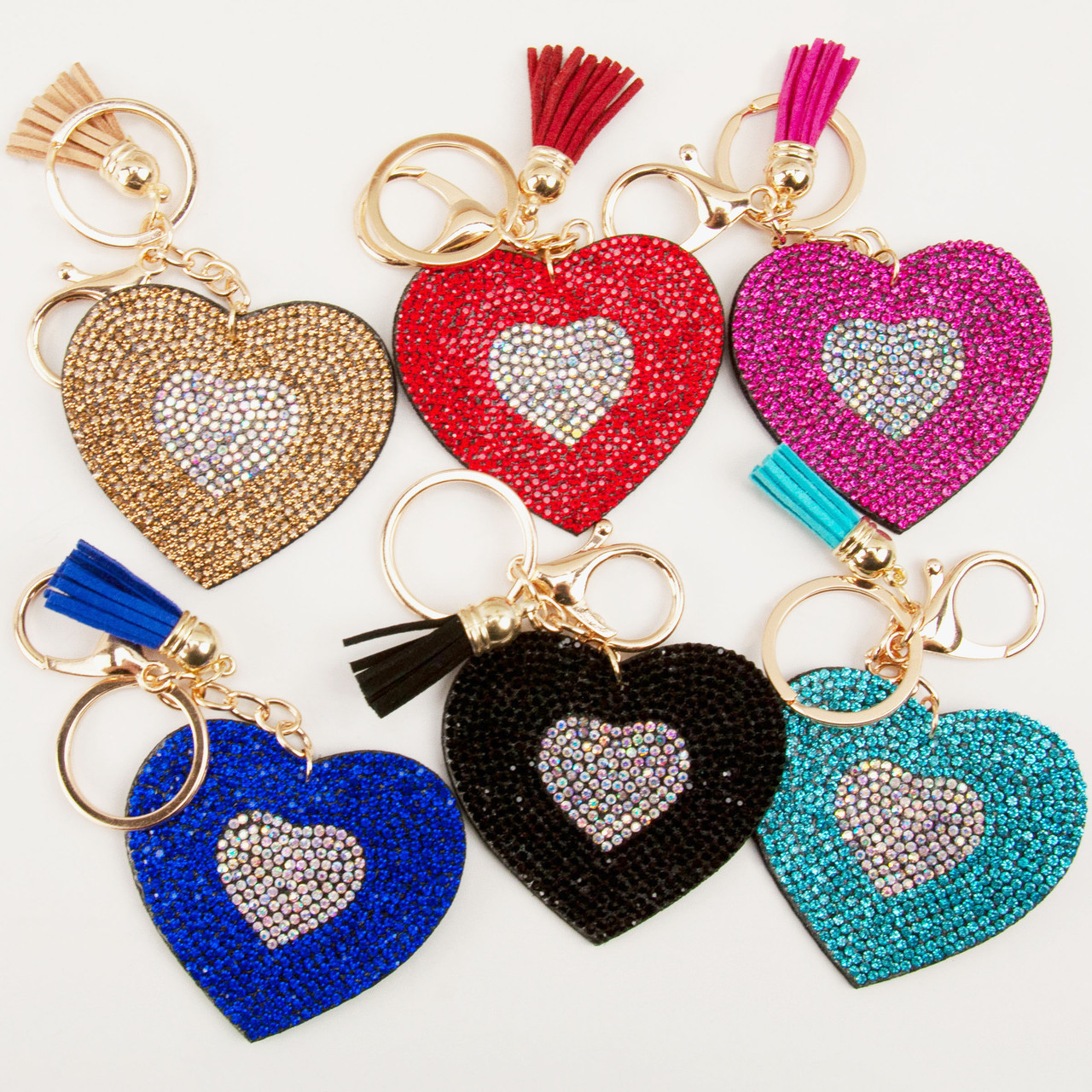 New Fashion Glitter Bling Bling Crystal Heart Shaped Classic