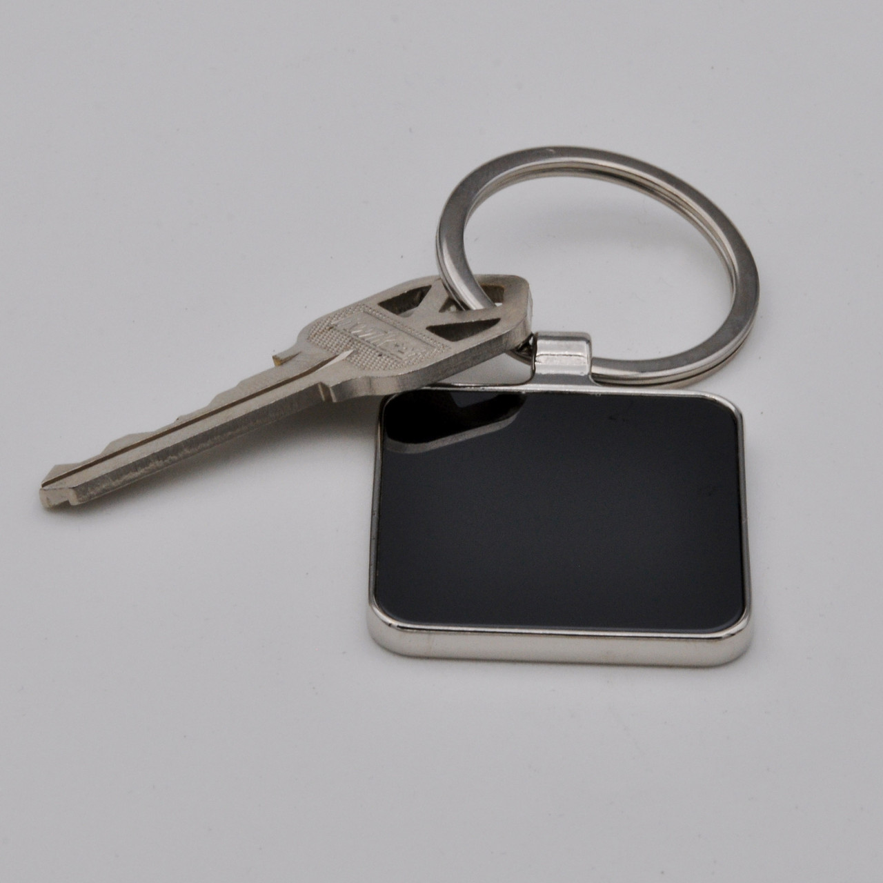Gunmetal Key Fob Hardware with Key Rings Sets - 1 Inch or 1.25