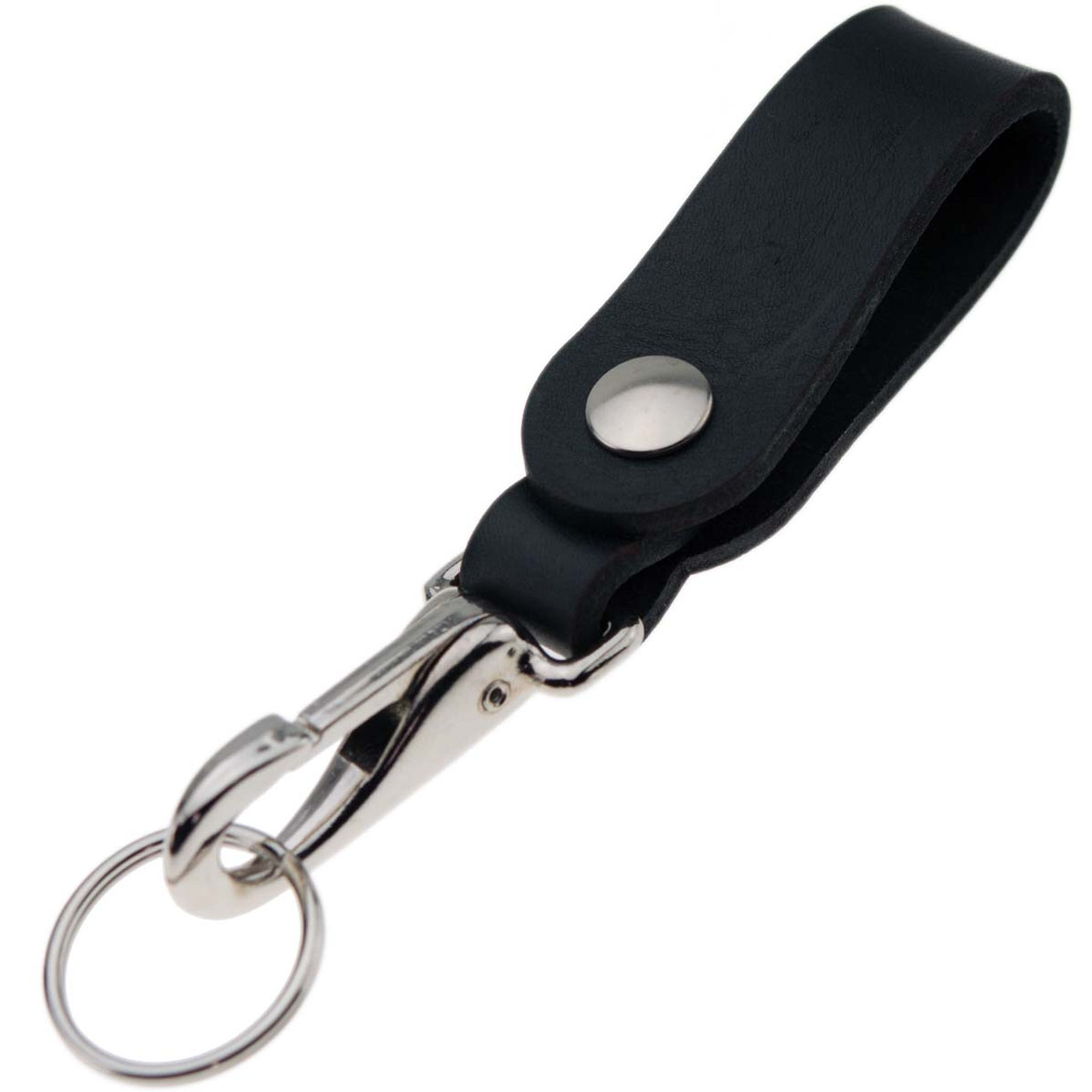 Double Leather Belt Strap Key Holder Super Duty - Snap Open