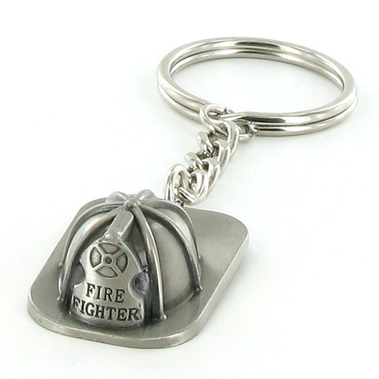 Fire Helmet Keychain - Firefighter Gift