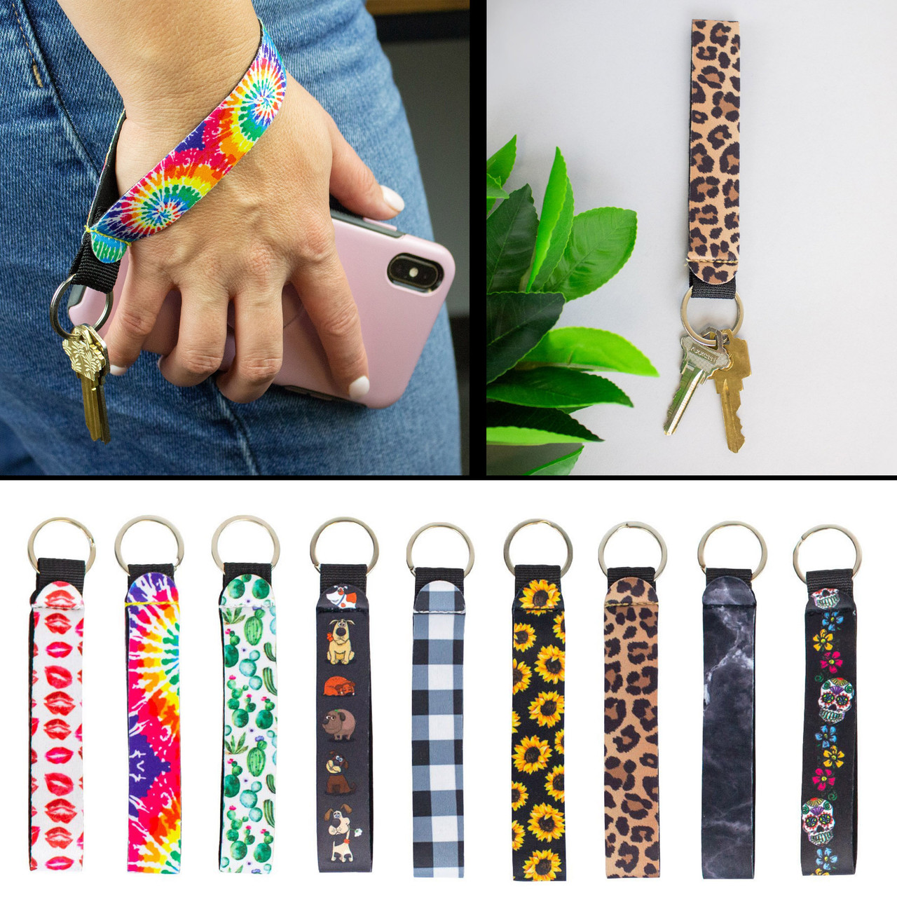 Wrist Lanyard for Keys Wristlet Strap Keychain Holder for 