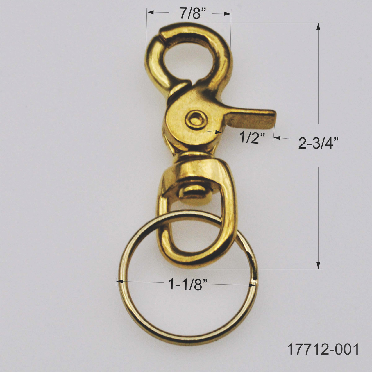 Shop for and Buy Heavy Duty Trigger Snap Clip Key Ring - Solid