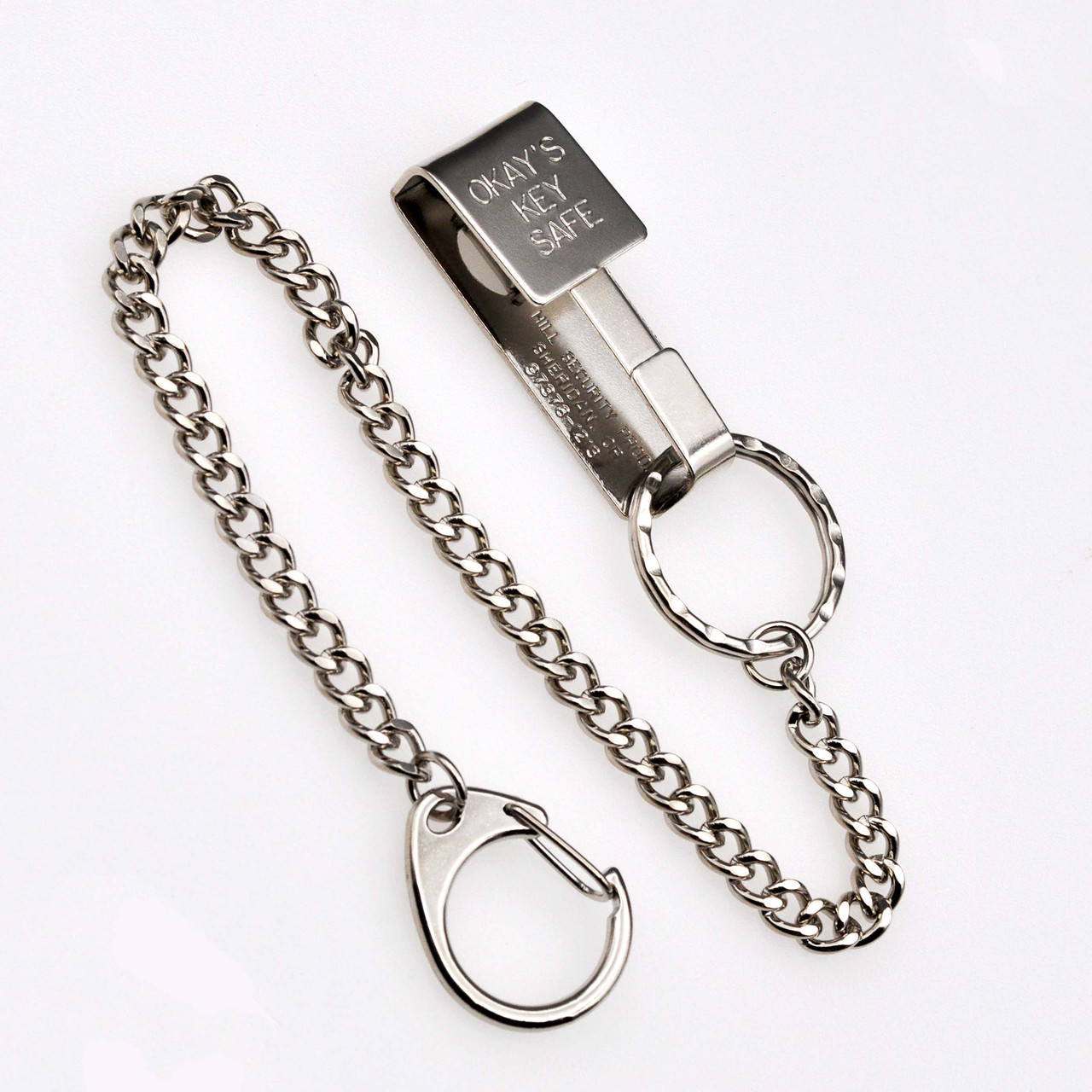 Shop for and Buy Heavy Duty Double End Snap Clip Key Ring Nickel Plated  with Chain at . Large selection and bulk discounts available.