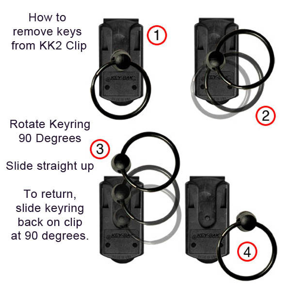 Shop for and Buy Key Bak KK2 Keyring with Belt Carrier at Keyring
