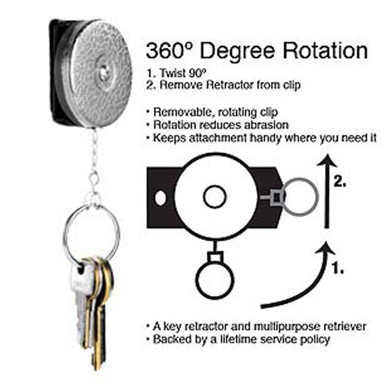 Shop for and Buy Key-Bak Key Retractor 24 Inch Chain with Spinner at  . Large selection and bulk discounts available.