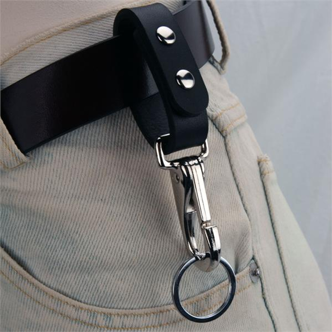 Leather keyring belt loop — Ritatari