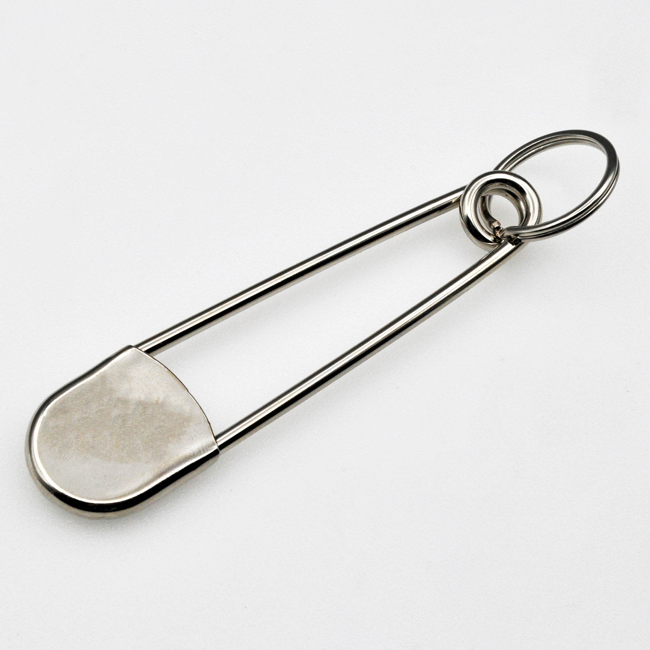 Shop for and Buy Nickel Plated Jumbo Safety Pin Key Ring at