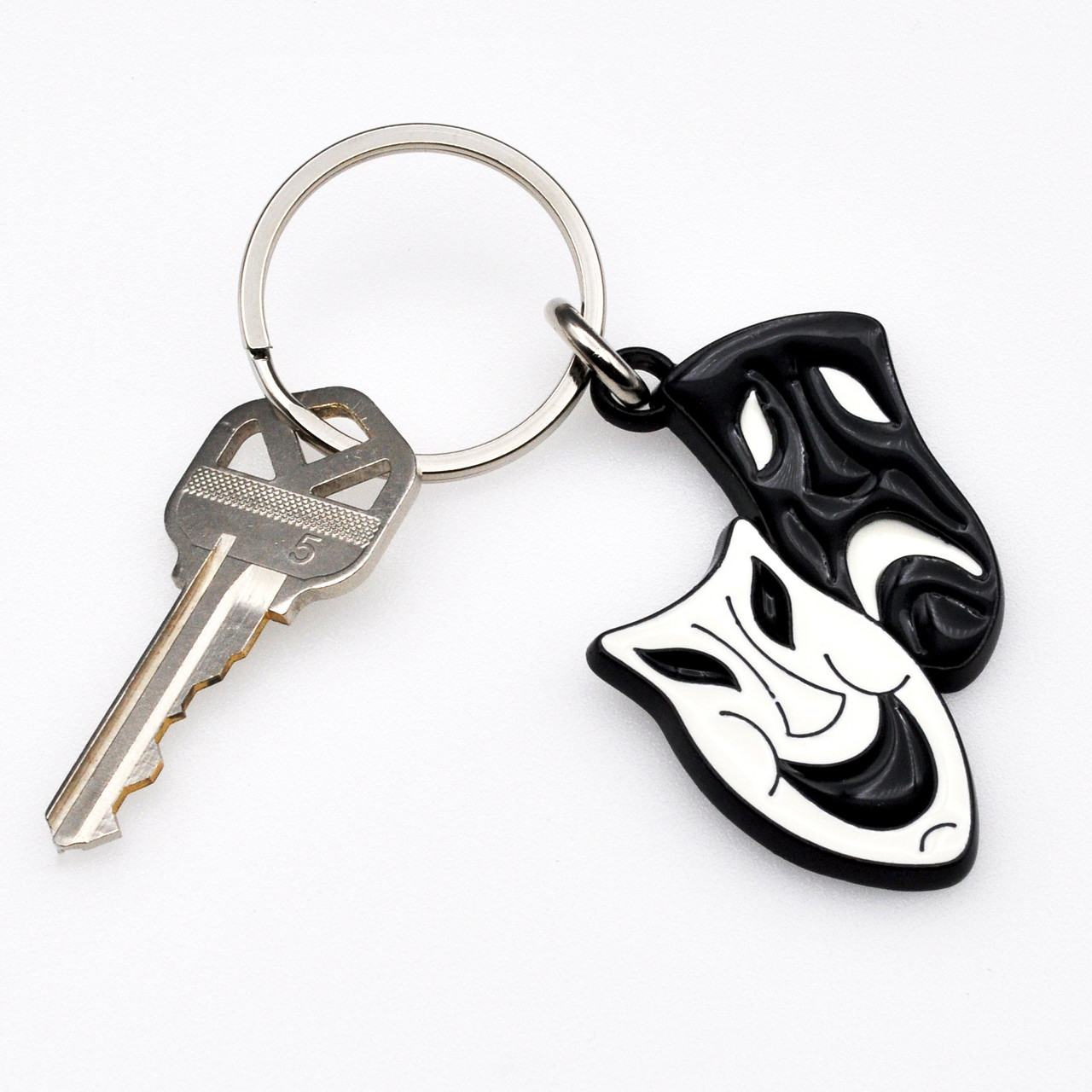 Shop for and Buy Drama Mask - Theater Stained Glass Key Chain at