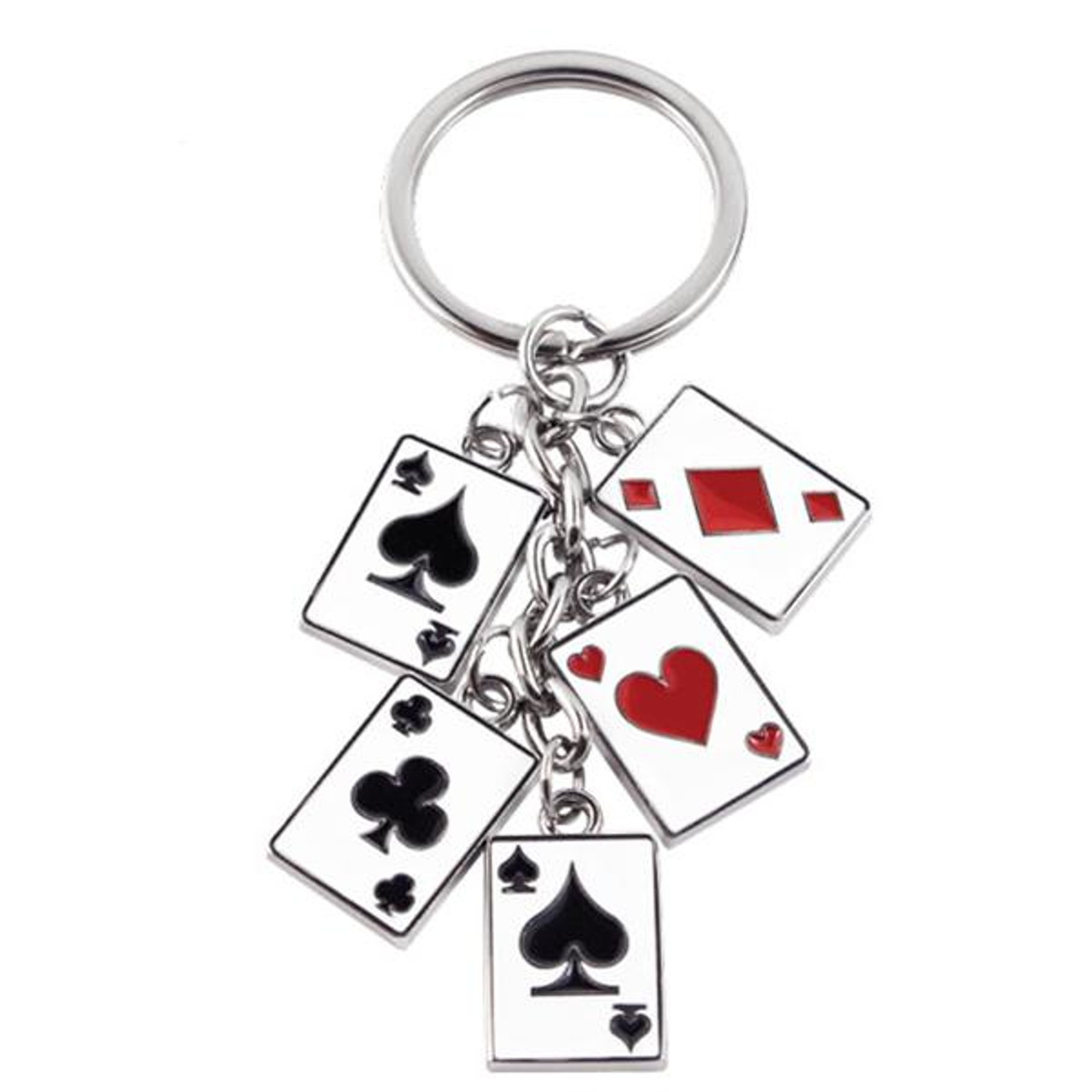Shop for and Buy Poker Cards Dangle Keychain at . Large  selection and bulk discounts available.