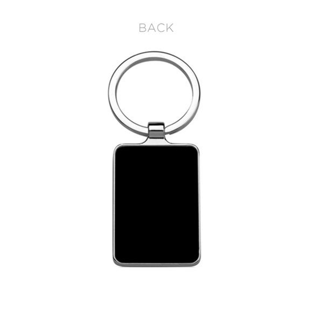 Blank Metal Keychain Tag Pendant Blank Rectangle Keychain
