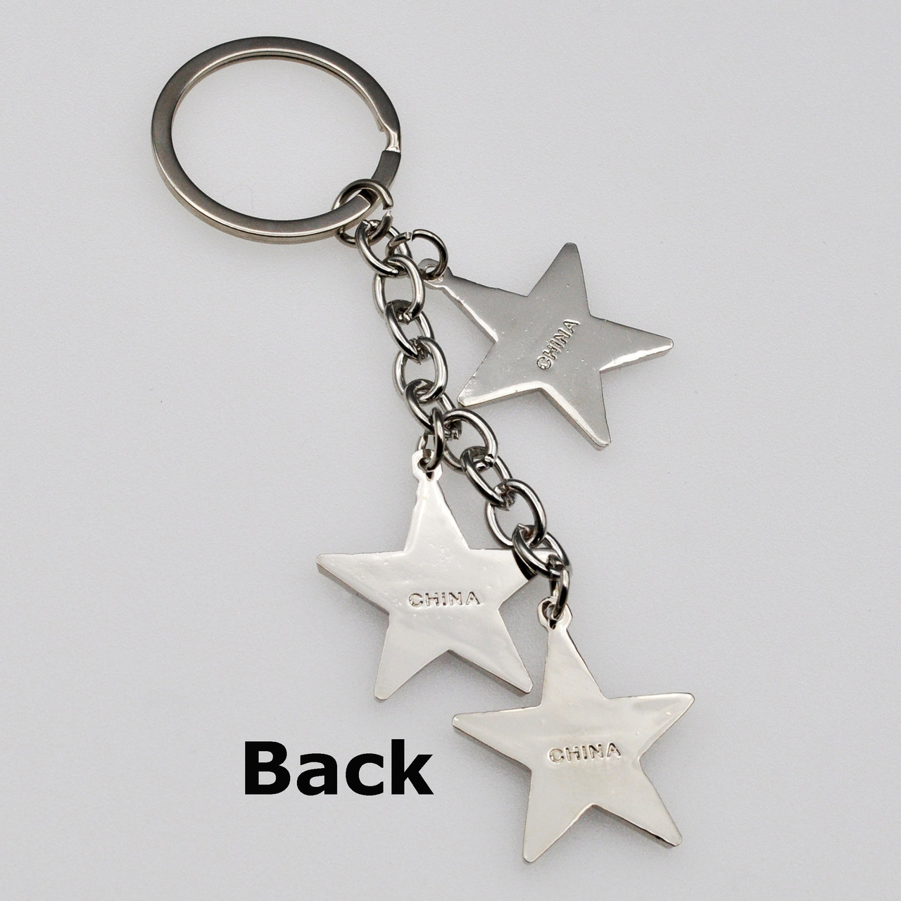 Shop for and Buy Silver Deluxe Star Keychain at . Large  selection and bulk discounts available.