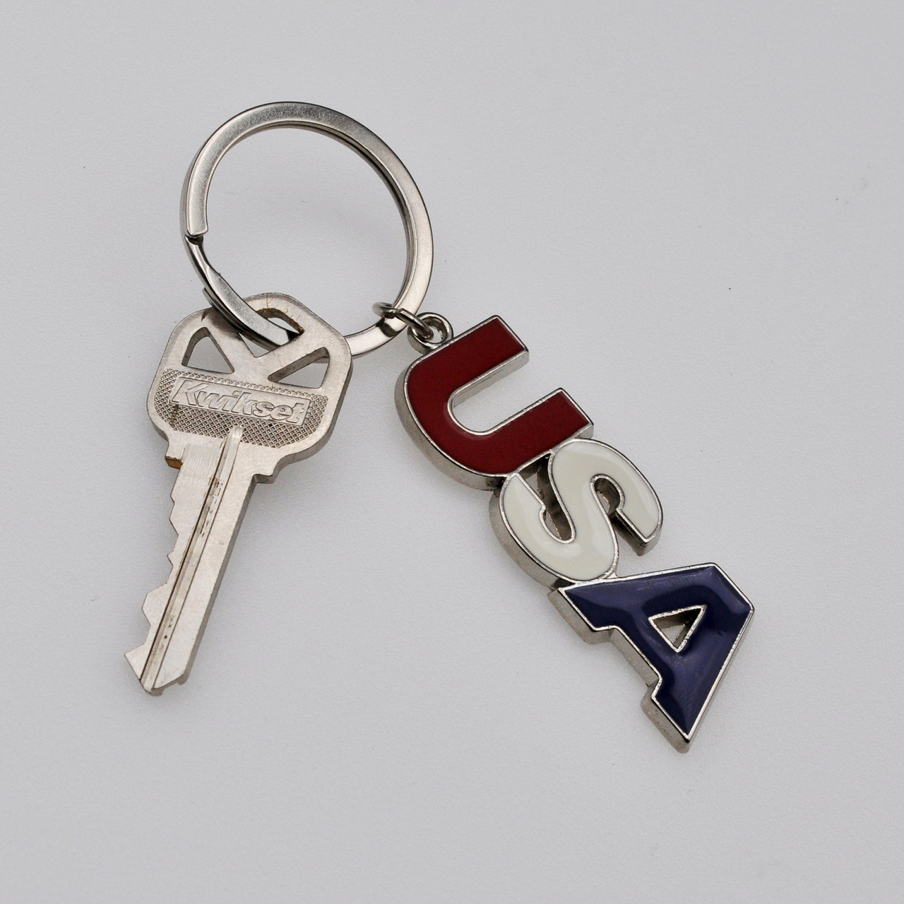 Letter & Initial Keychains American Flag