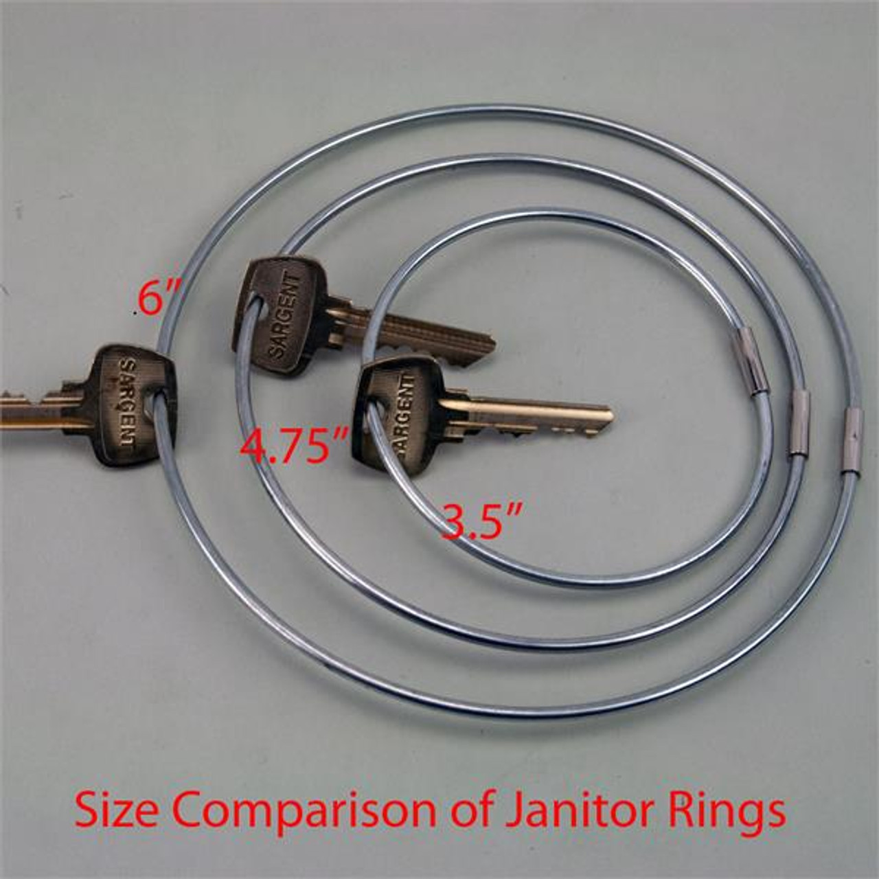 Threaded Locking 6 Inch Diameter Jumbo Key Ring