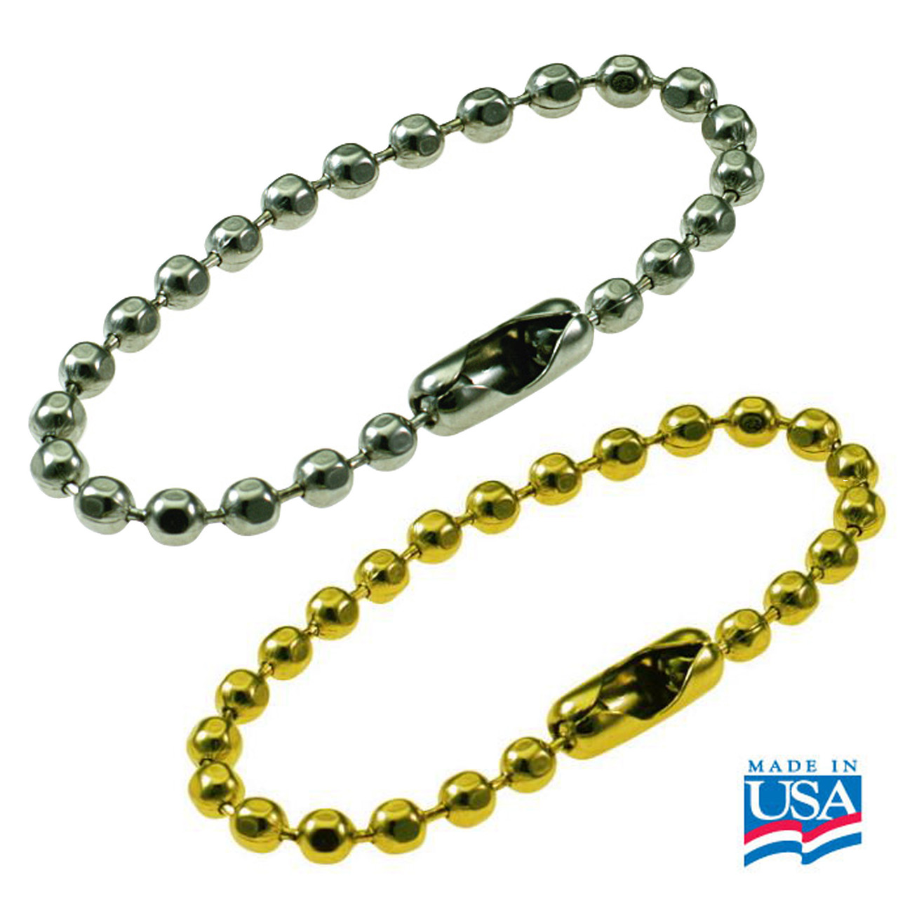 Ball Chain 4-1/2 Inch Length (USA Made)