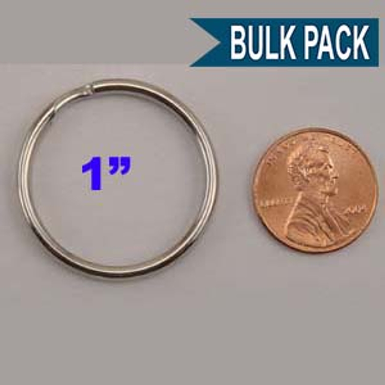 Shop for and Buy Split Key Ring Nickel Plated 3 Inch Diameter
