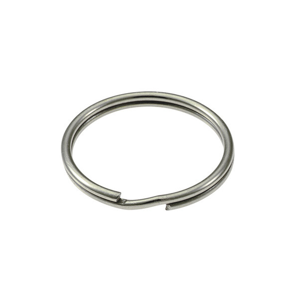 Tough 1.5-Inch Heavy Duty Split Key Rings – Nickel Plated, Made In USA (10-Pack)