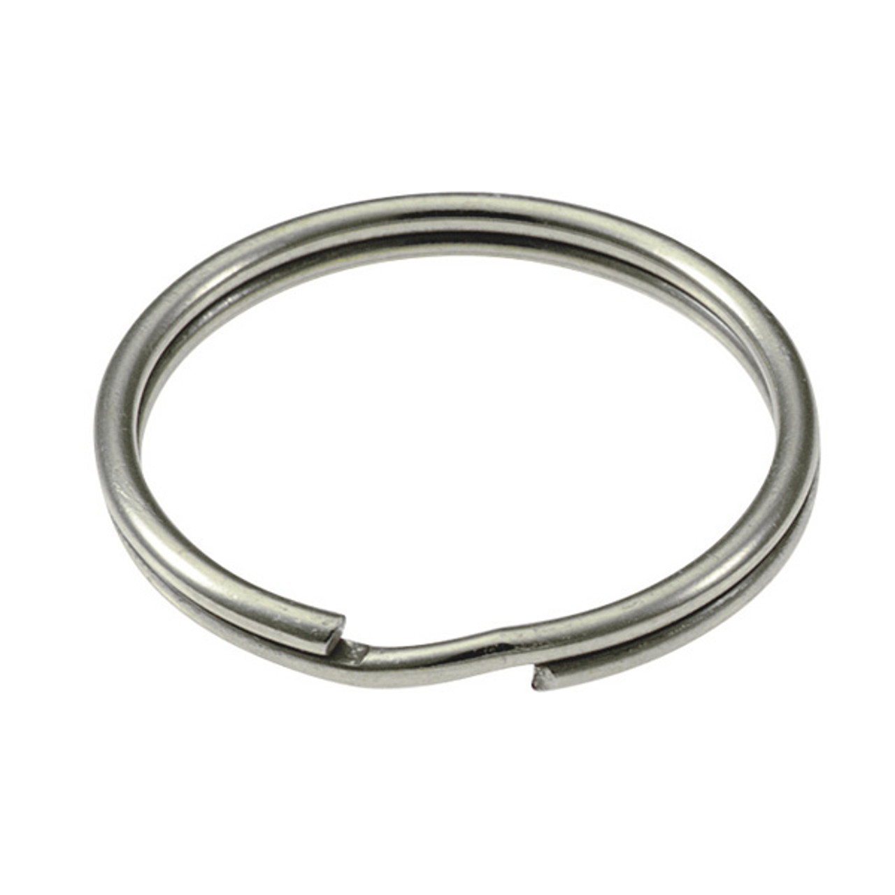 Heavy Duty Split Key Ring Nickel Plated 1-3/4 Inch Diameter (USA)-Bulk Pack  of 50